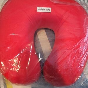 Red Travel Neck Pillow
